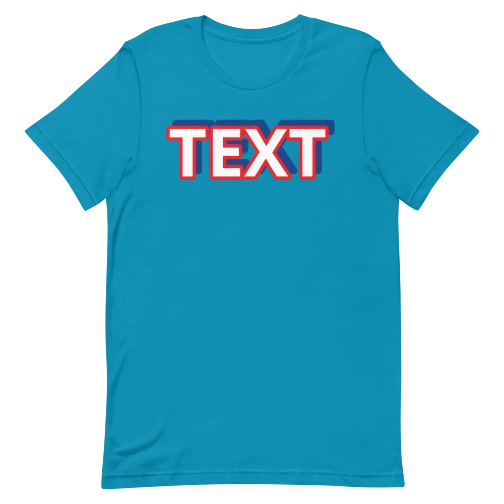 Custom Text Short-Sleeve Unisex T-Shirt