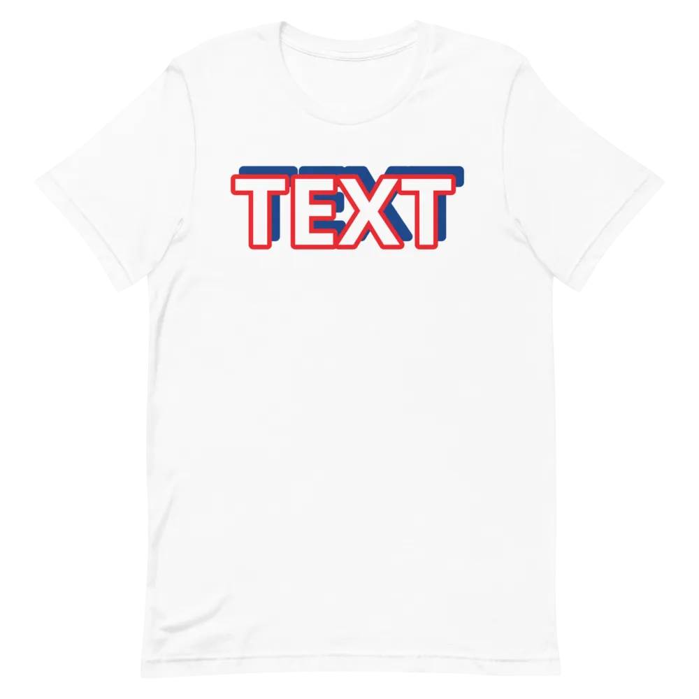 Custom Text Short-Sleeve Unisex T-Shirt