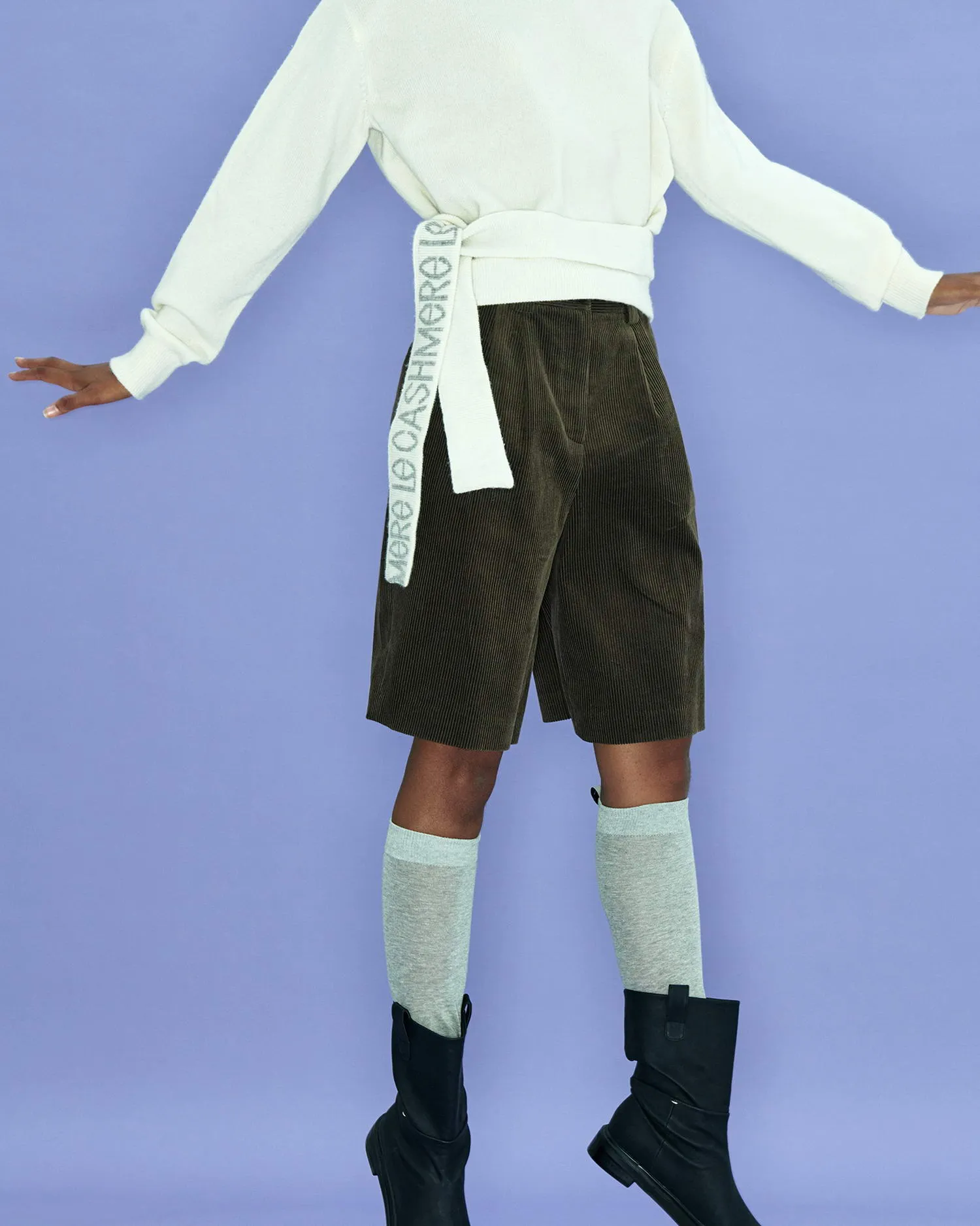 Cut-out Knotted Sweater