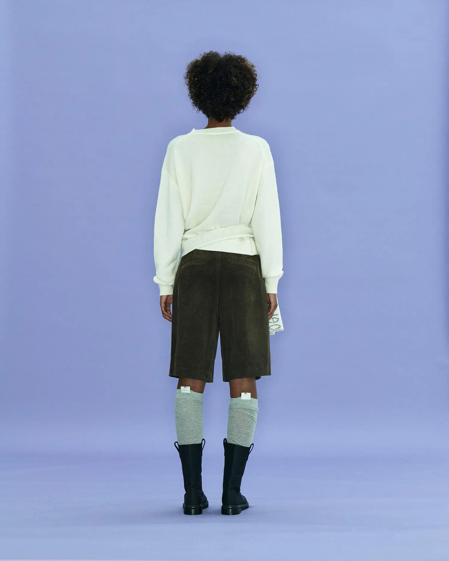 Cut-out Knotted Sweater