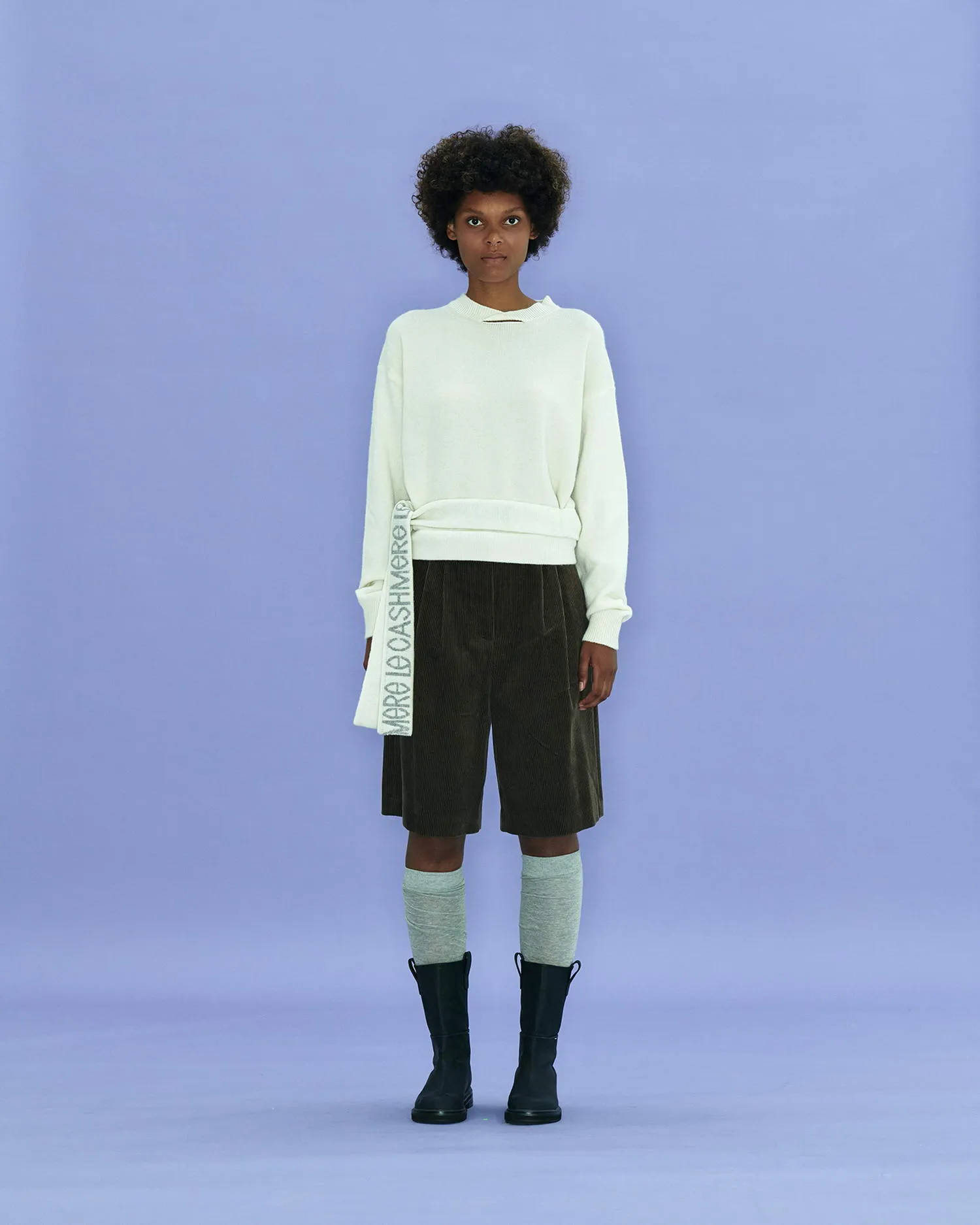 Cut-out Knotted Sweater