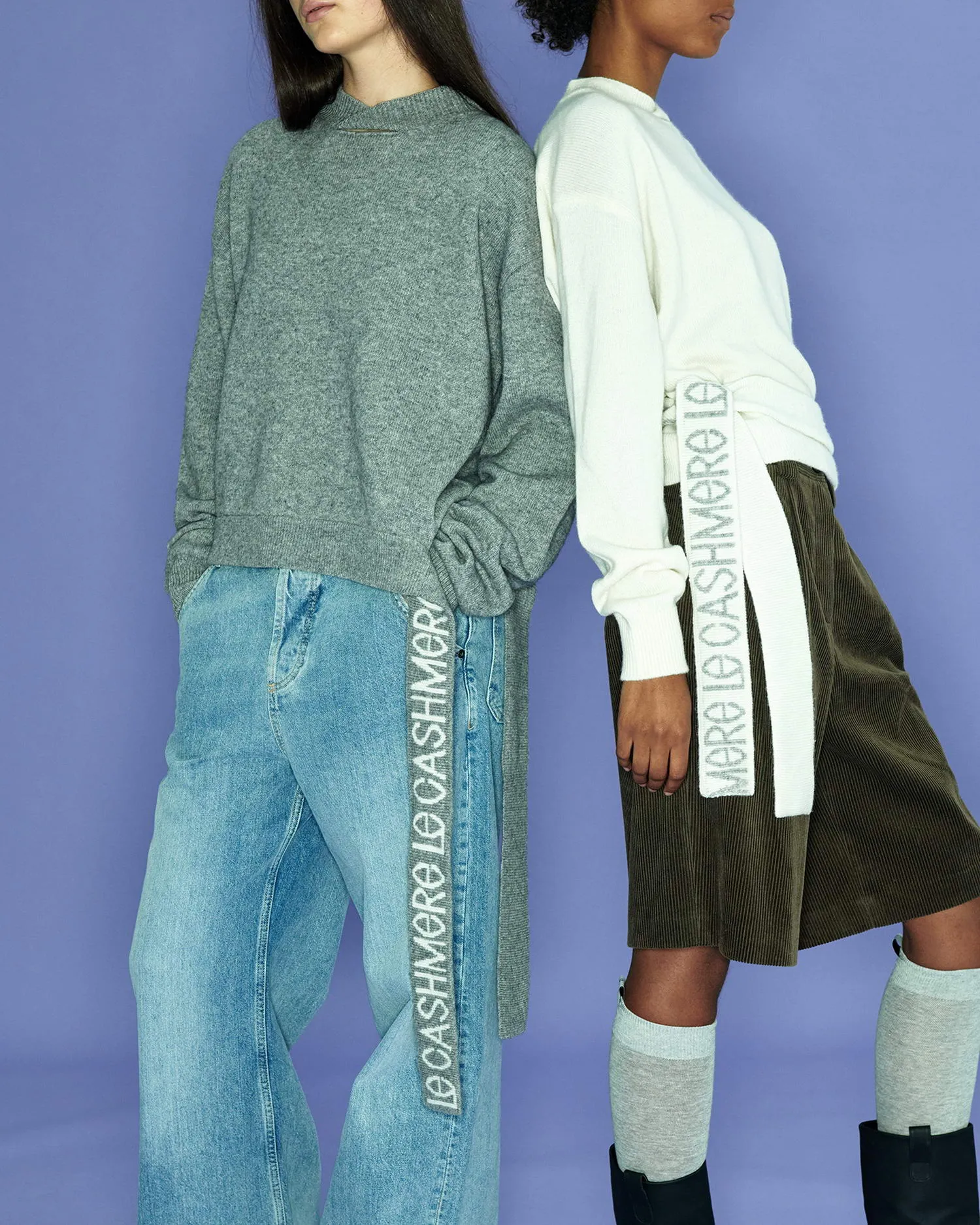 Cut-out Knotted Sweater