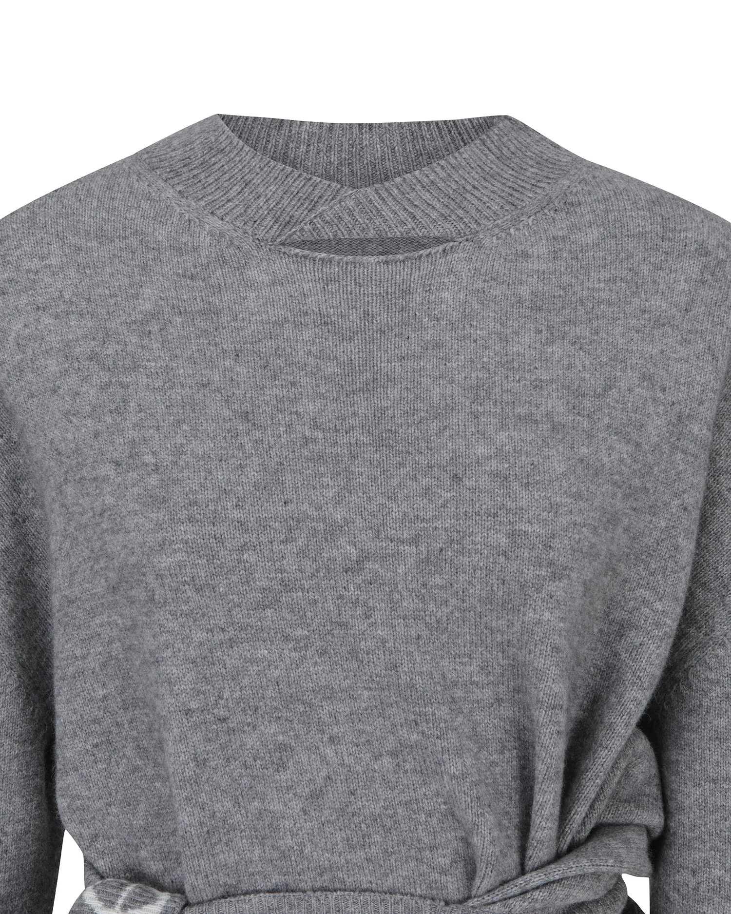Cut-out Knotted Sweater