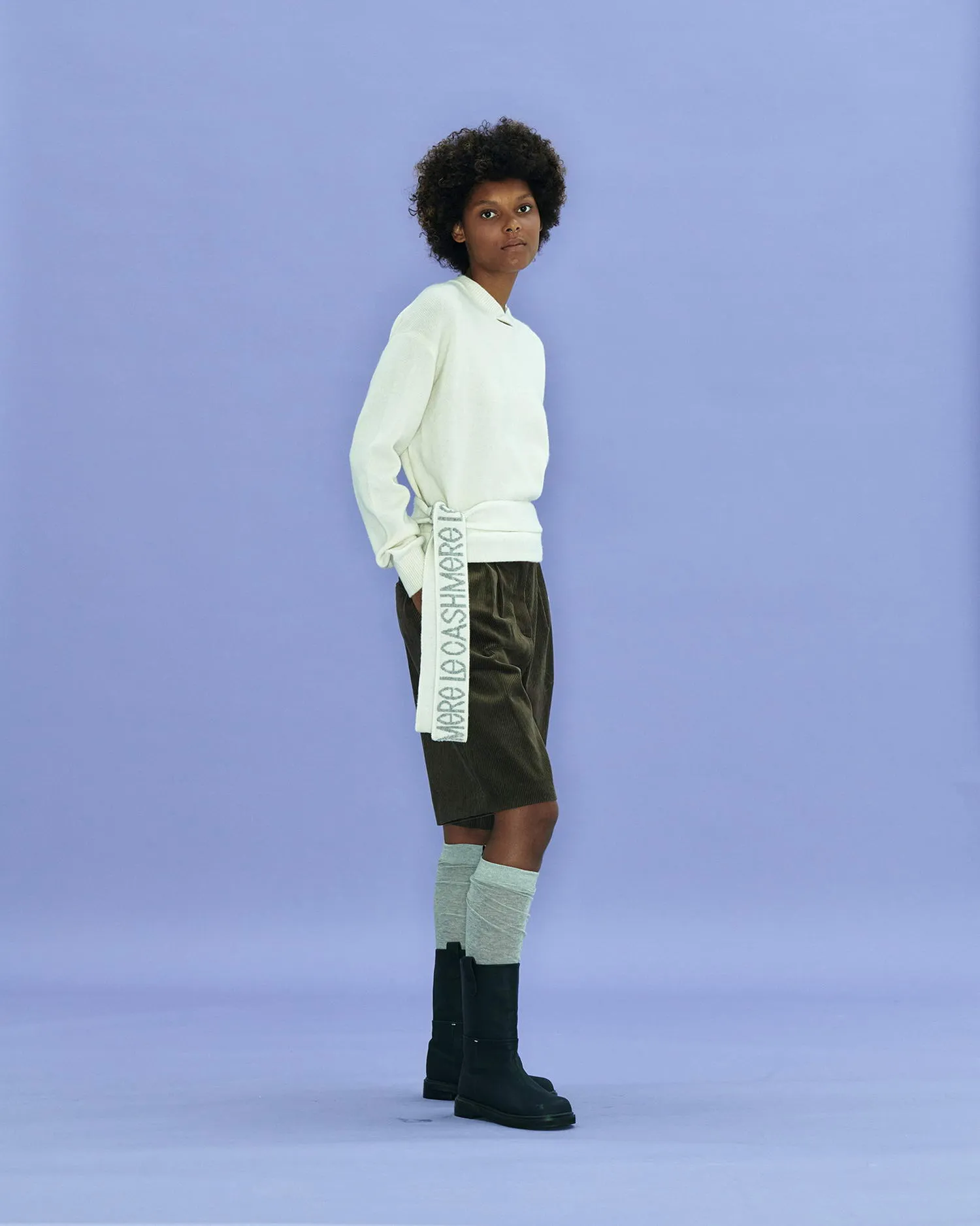 Cut-out Knotted Sweater