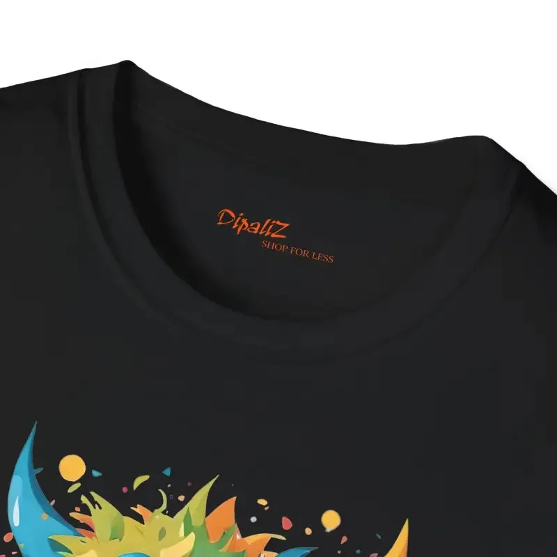 Cute Colorful Monster Cotton Tee for Bold Looks