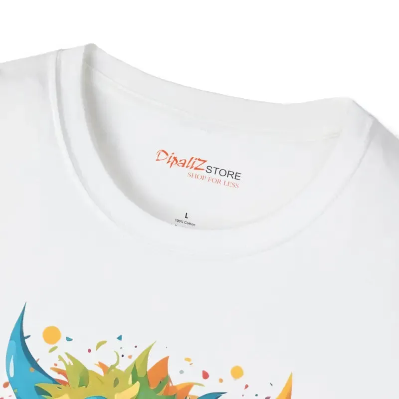 Cute Colorful Monster Cotton Tee for Bold Looks