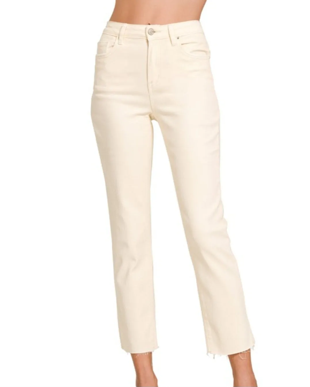 Denim Jeans- Cream