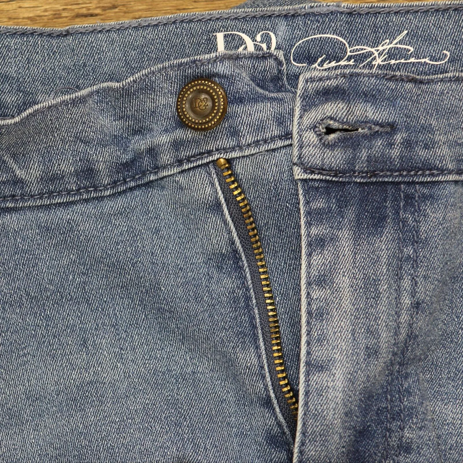 Dg2 Womens Embroidered Cropped Wide-Leg Jean 719097 Blue 16 Tall