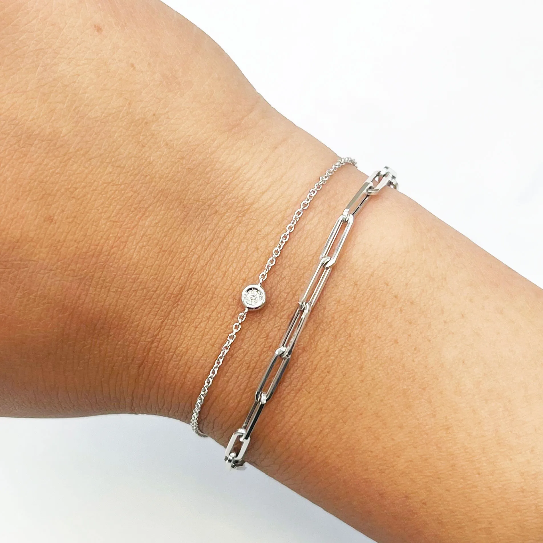 Diamond Single Bezel Bracelet