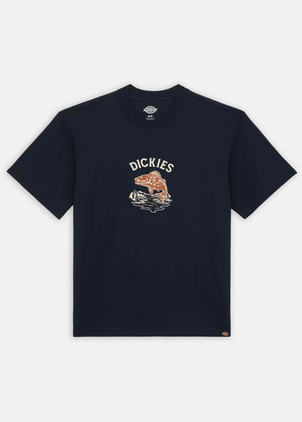 Dickies Heren Dumfries Fish T-Shirt Donkernavy
