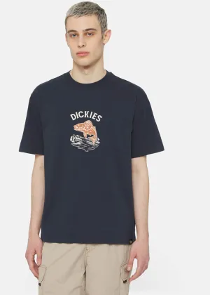Dickies Heren Dumfries Fish T-Shirt Donkernavy