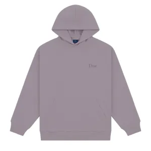 Dime Men Classic Small Logo Hoodie Plum Gray
