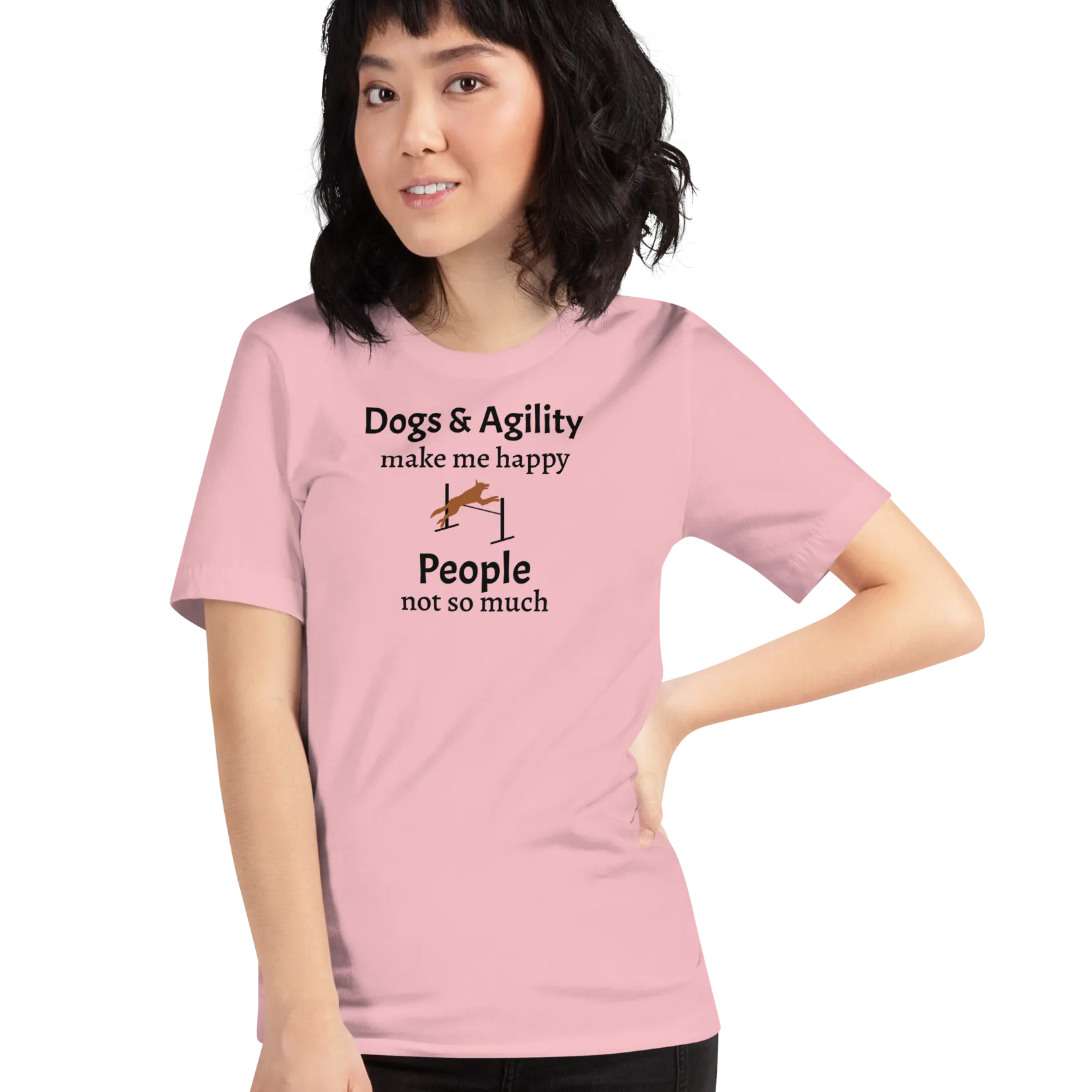 Dogs & Agility Make Me Happy T-Shirts - Light