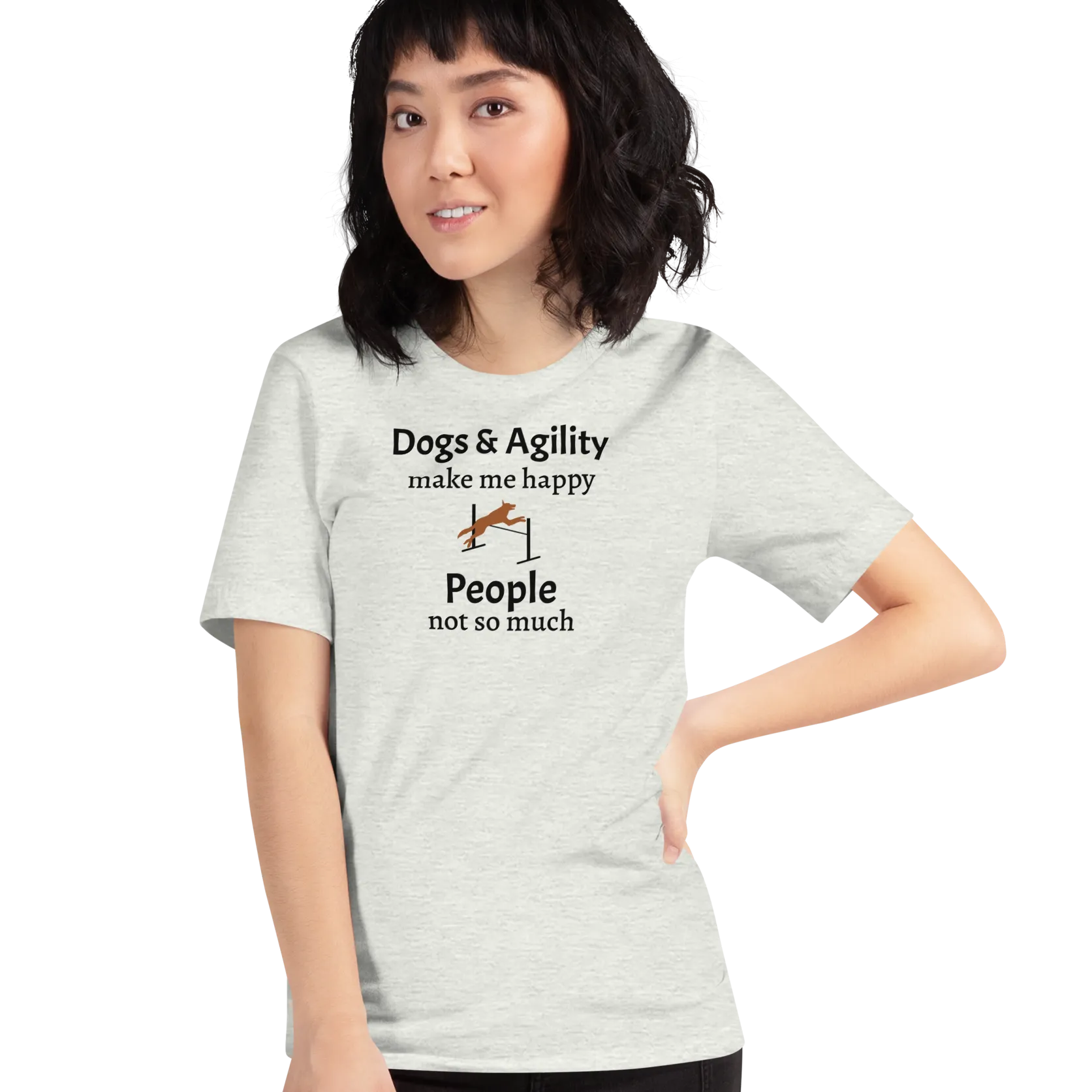 Dogs & Agility Make Me Happy T-Shirts - Light