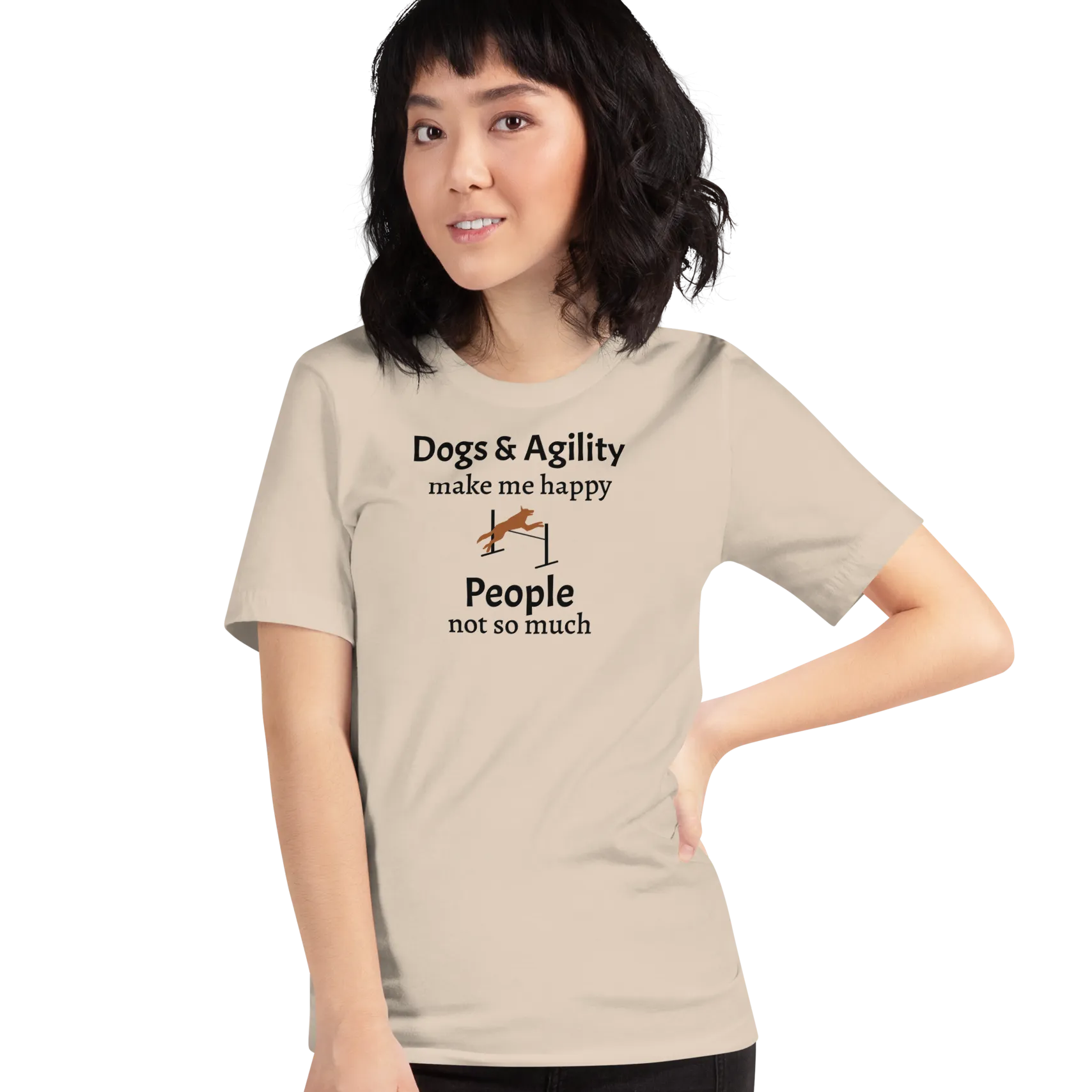 Dogs & Agility Make Me Happy T-Shirts - Light