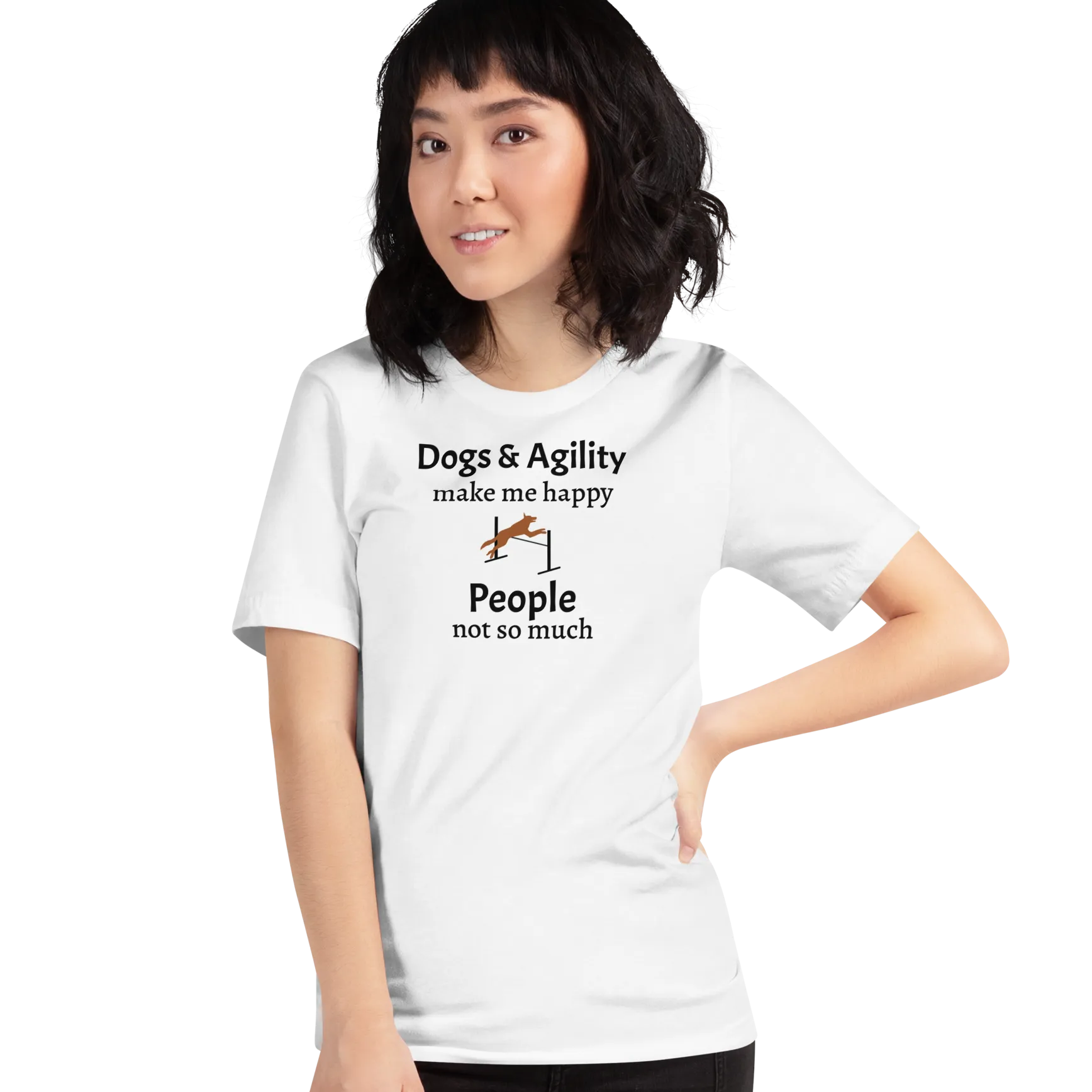 Dogs & Agility Make Me Happy T-Shirts - Light