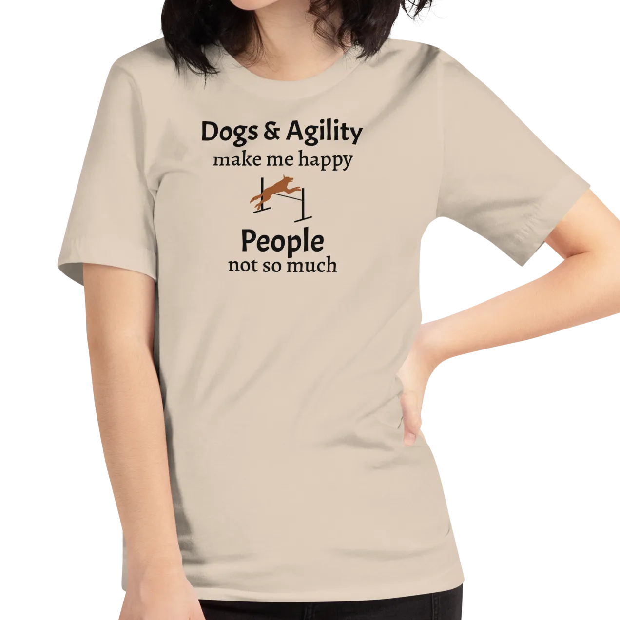 Dogs & Agility Make Me Happy T-Shirts - Light