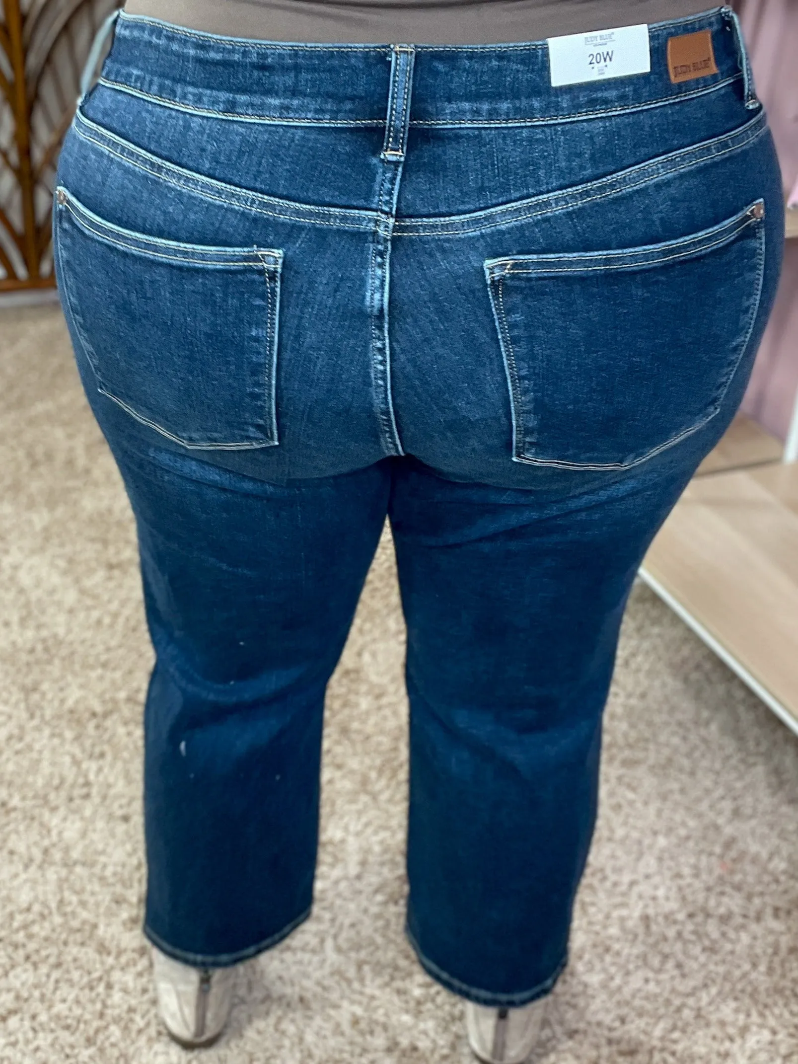 Don't Blame Me Destroyed Cropped Denim - Judy Blue - Restocked!