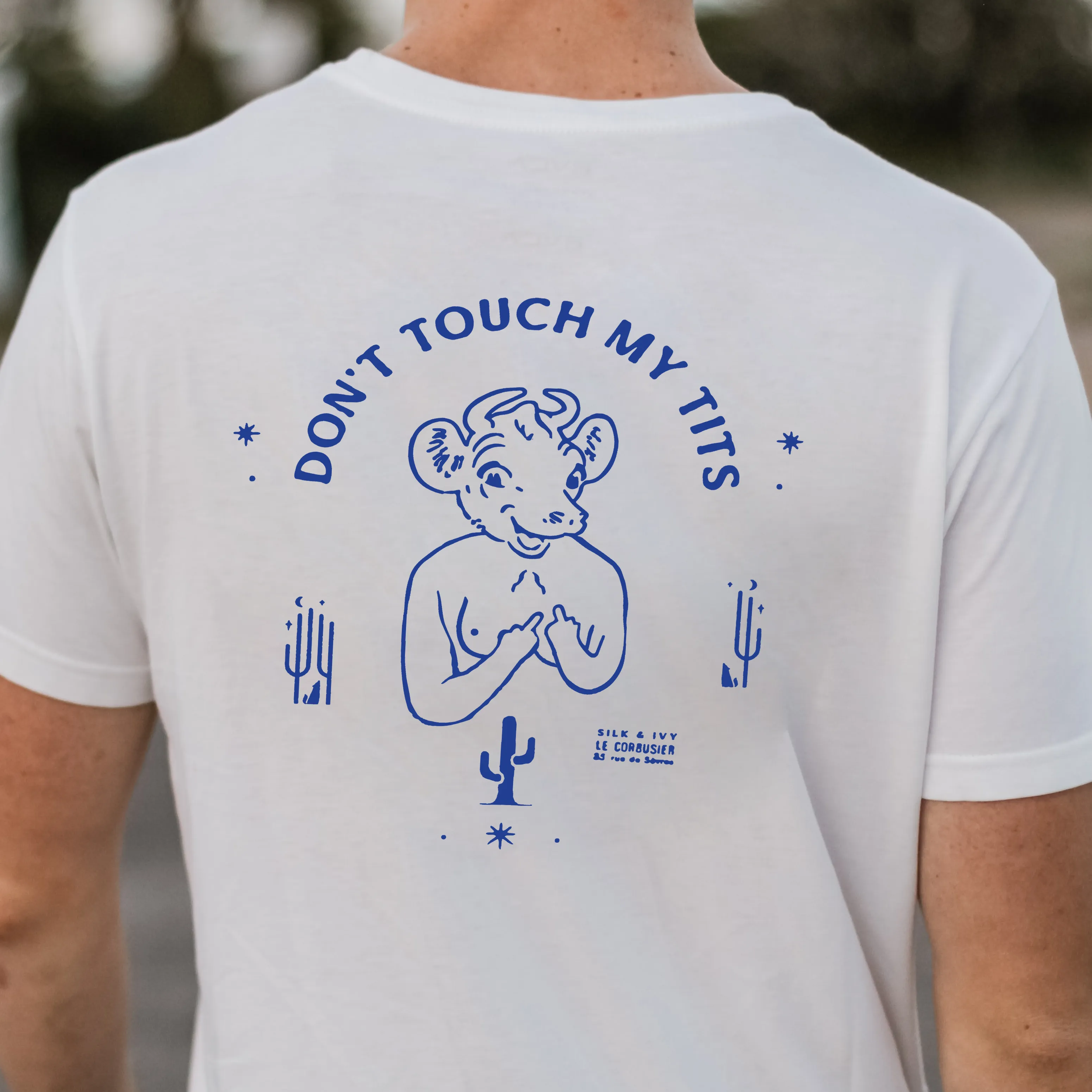 Don't Touch My Tits Retro Heavy Cotton Tee