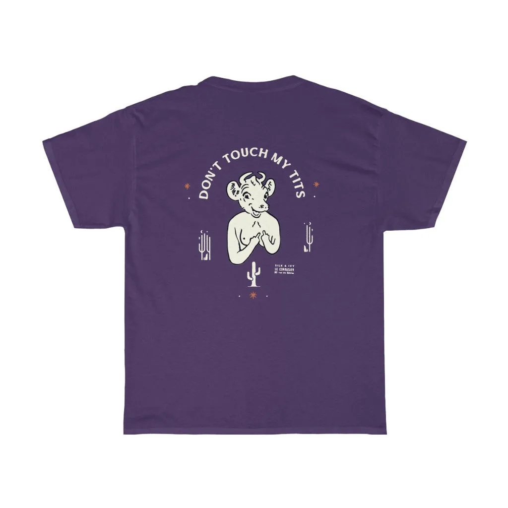 Don't Touch My Tits Retro Heavy Cotton Tee