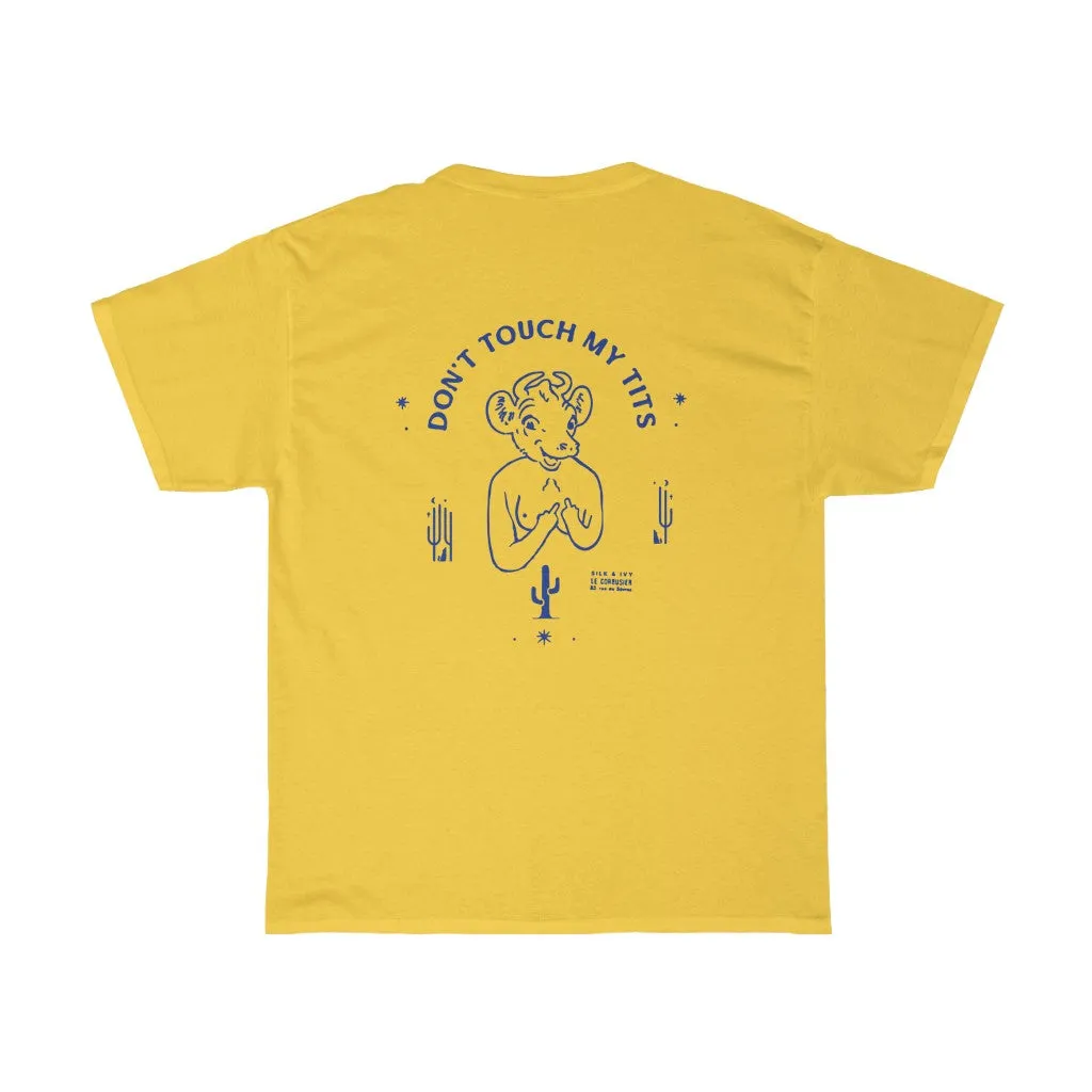 Don't Touch My Tits Retro Heavy Cotton Tee
