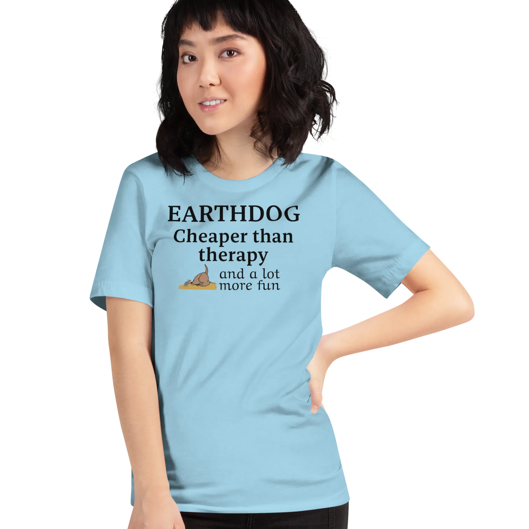 Earthdog Cheaper Than Therapy T-Shirts - Light