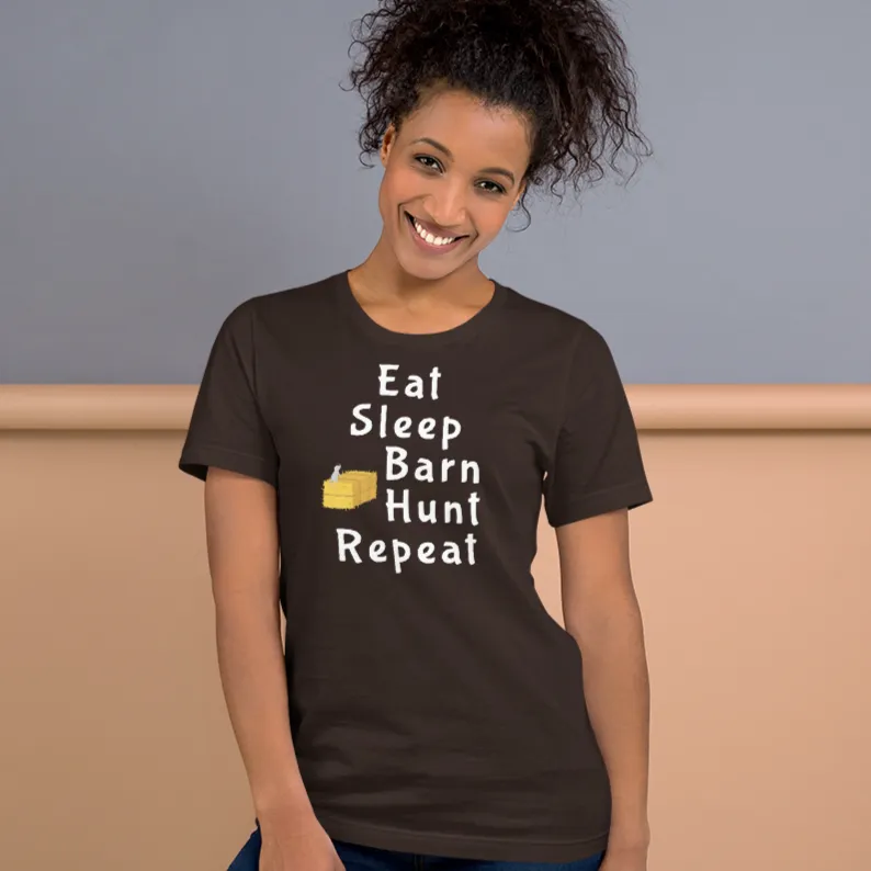 Eat Sleep Barn Hunt Repeat T-Shirts - Dark