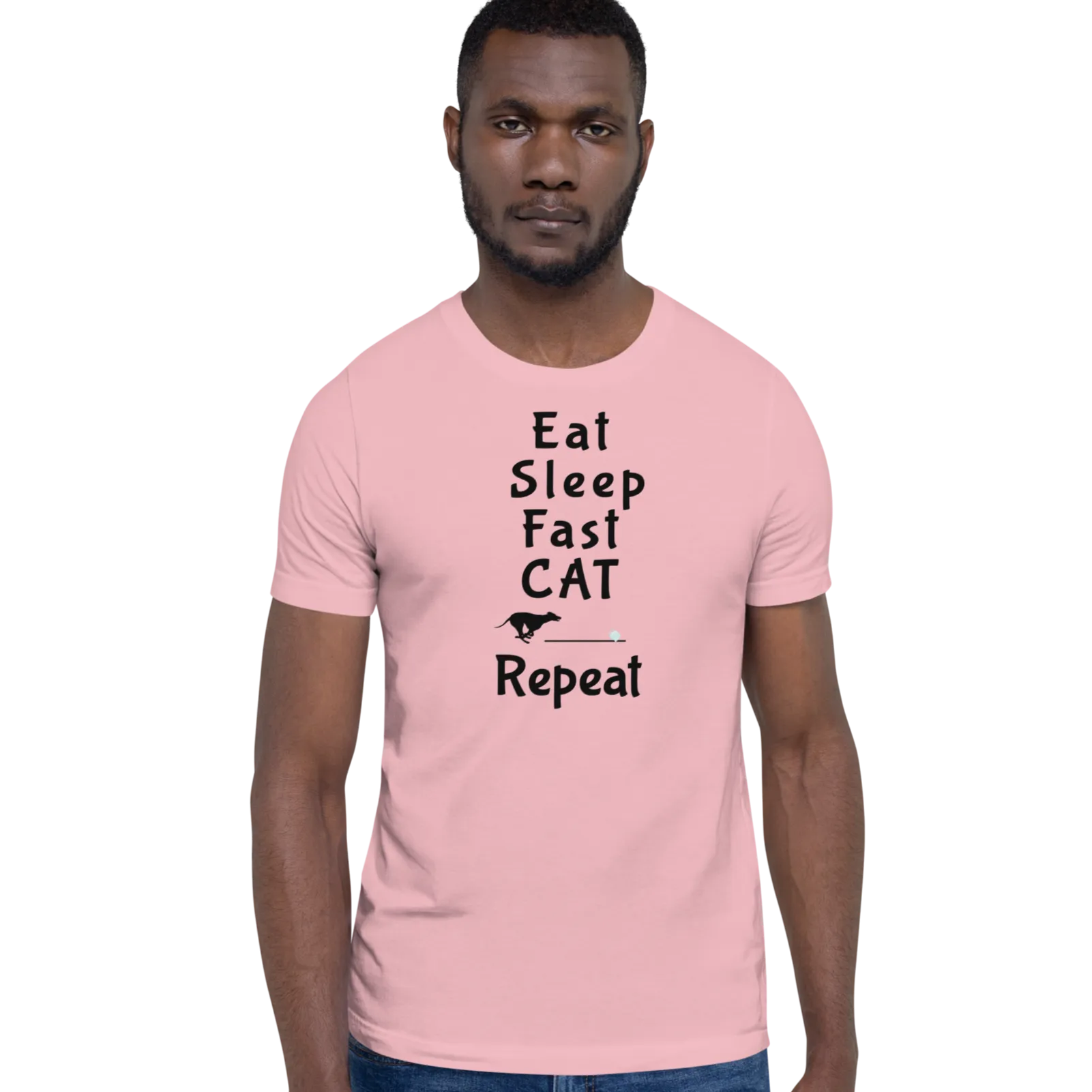 Eat Sleep Fast CAT Repeat T-Shirts - Light