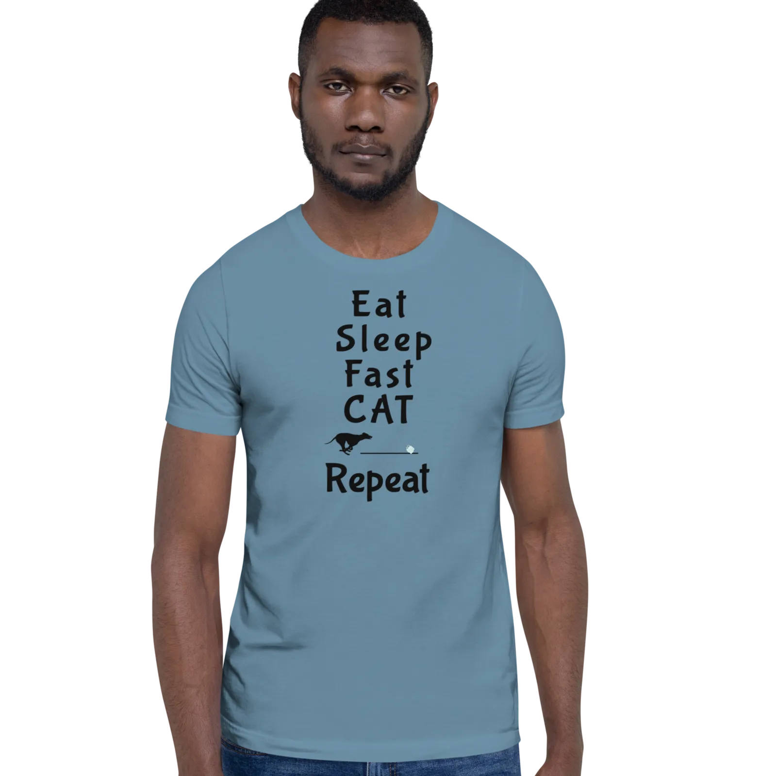 Eat Sleep Fast CAT Repeat T-Shirts - Light