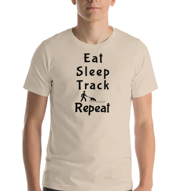 Eat Sleep Track Repeat T-Shirts - Light