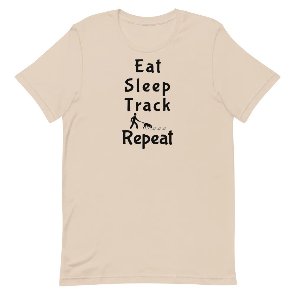 Eat Sleep Track Repeat T-Shirts - Light