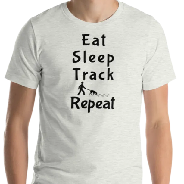 Eat Sleep Track Repeat T-Shirts - Light