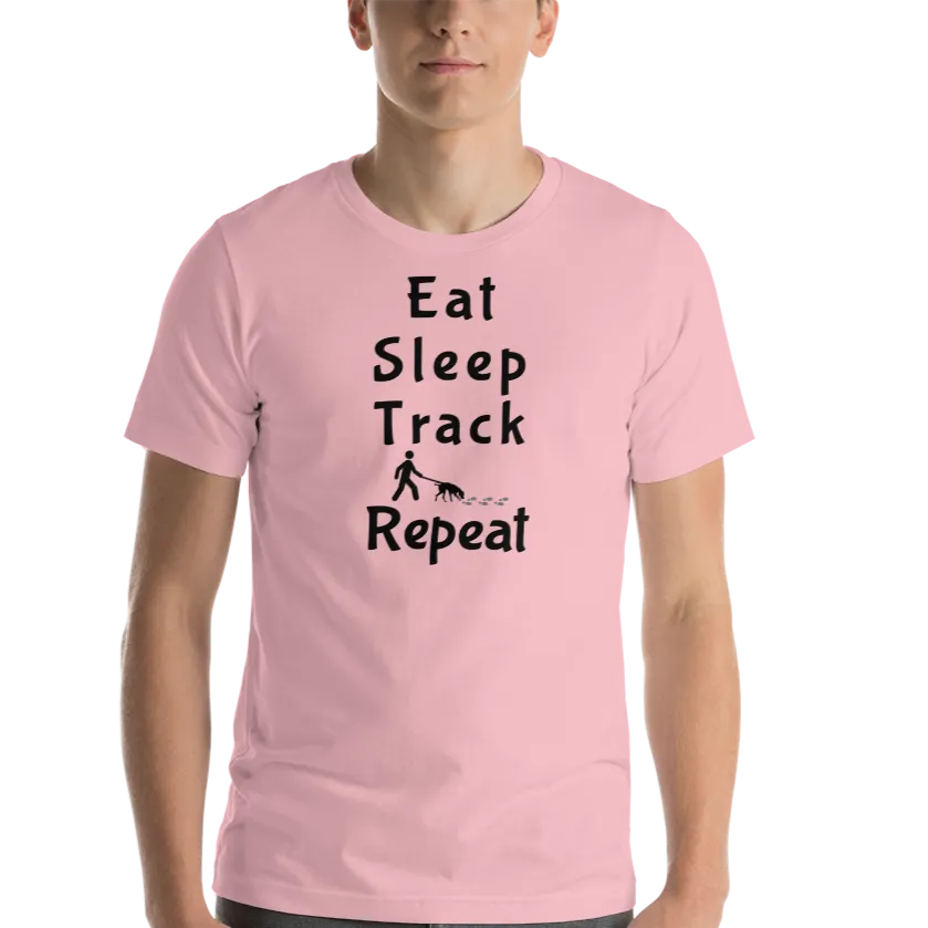 Eat Sleep Track Repeat T-Shirts - Light