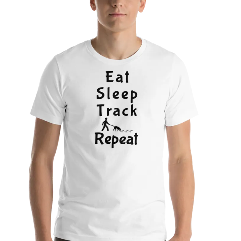 Eat Sleep Track Repeat T-Shirts - Light