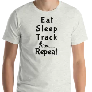 Eat Sleep Track Repeat T-Shirts - Light