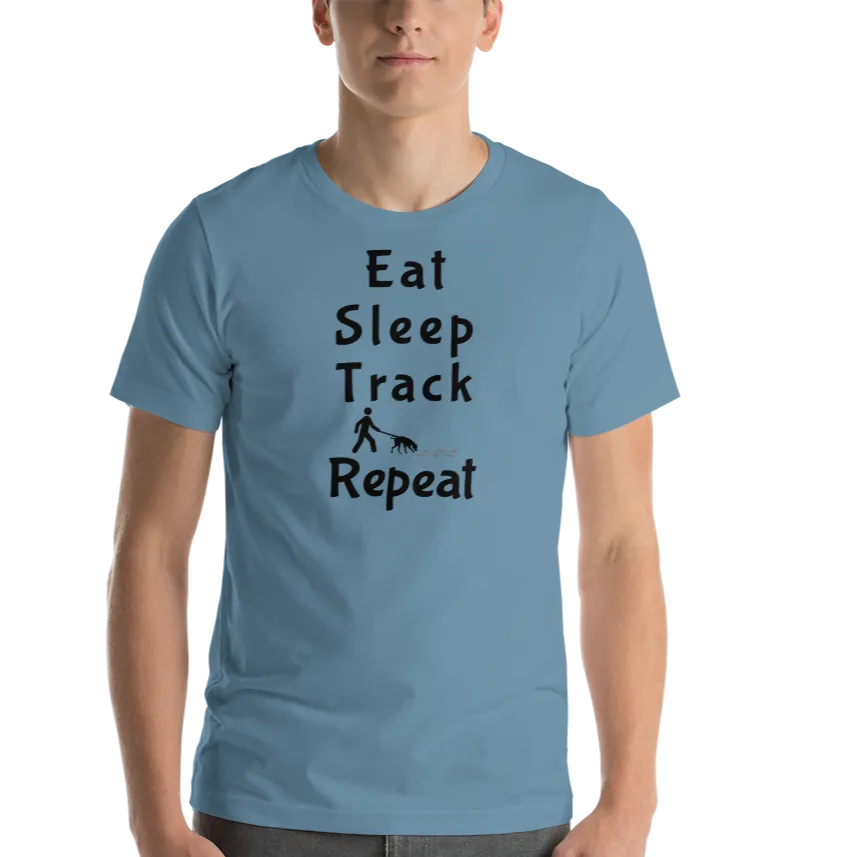 Eat Sleep Track Repeat T-Shirts - Light