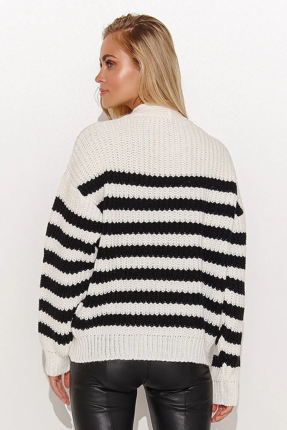 Elegant Heart Neckline Cardigan