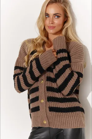 Elegant Heart Neckline Cardigan