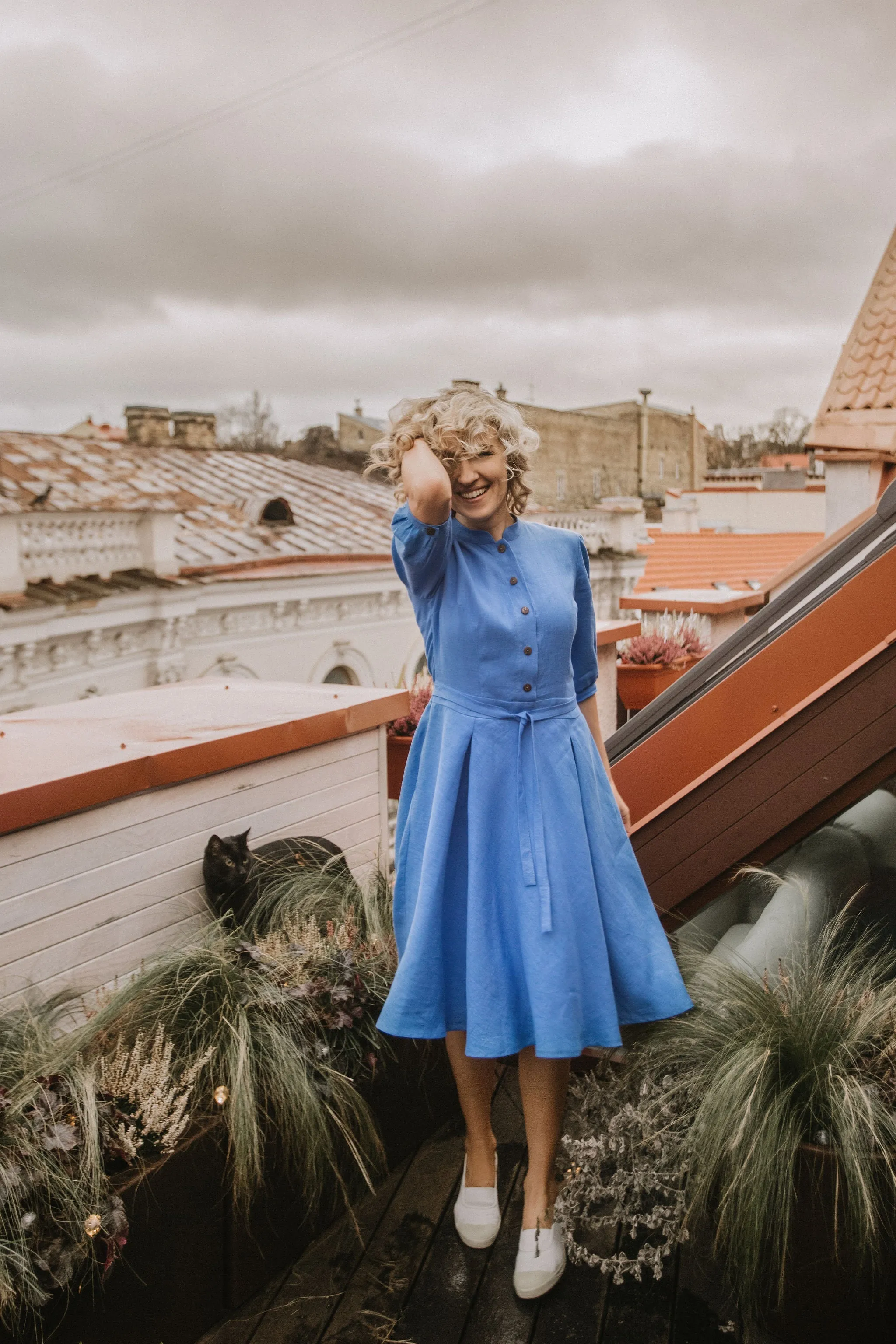 Elegant Linen Dress
