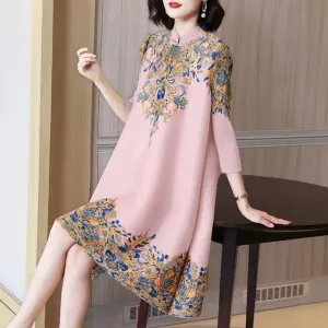 Elegant Printed Women's Dress