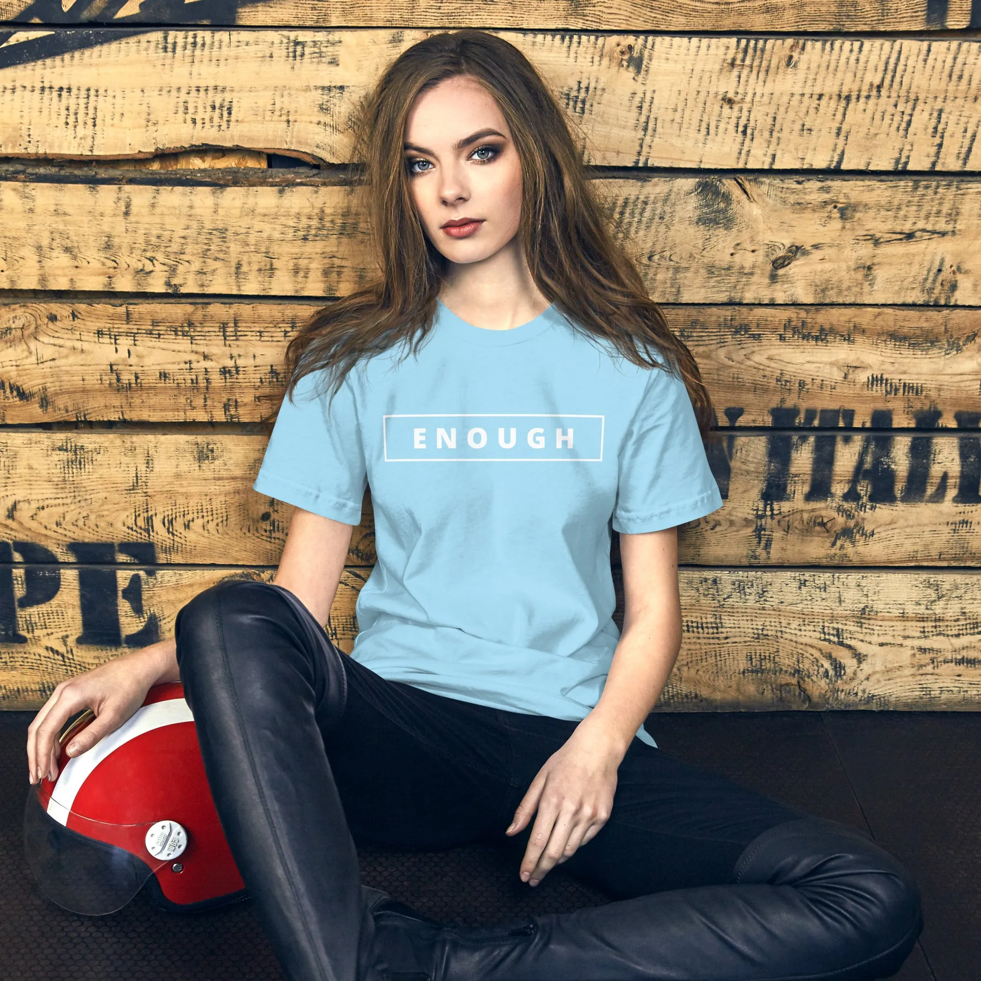 ENOUGH Affirmation Custom Graphic Positive Message T-Shirt for Women