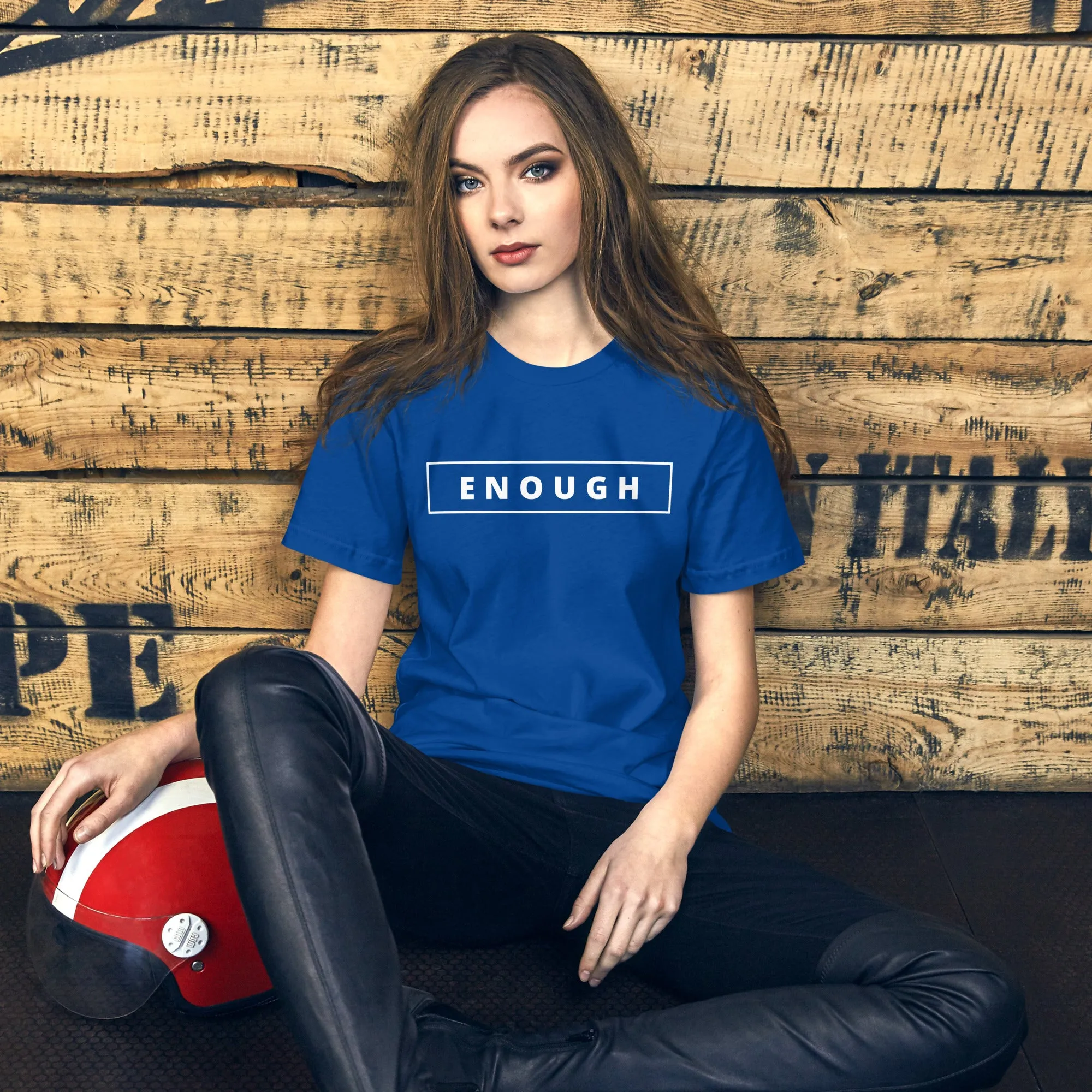 ENOUGH Affirmation Custom Graphic Positive Message T-Shirt for Women