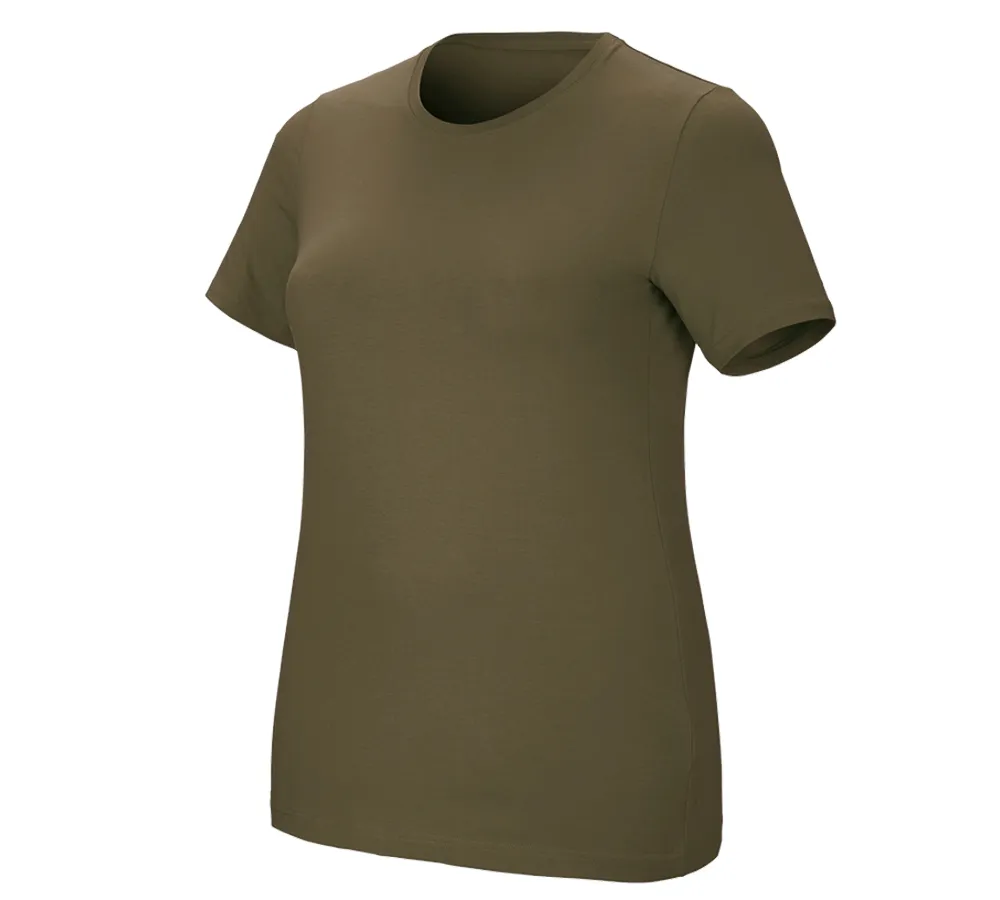 e.s. ženska kratka maj. cotton stretch, plus fit