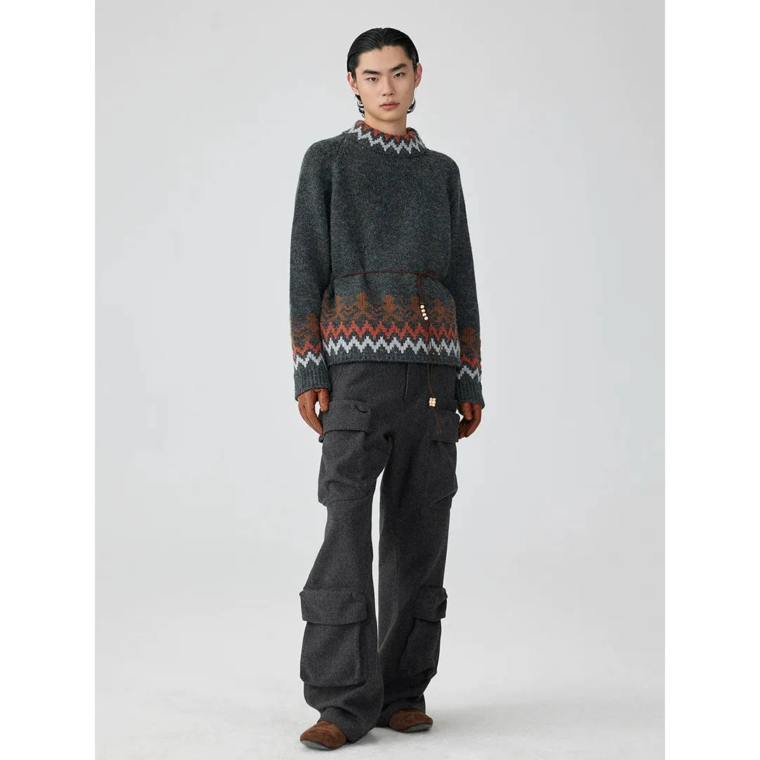 Ethnic Fair Isle Sweater