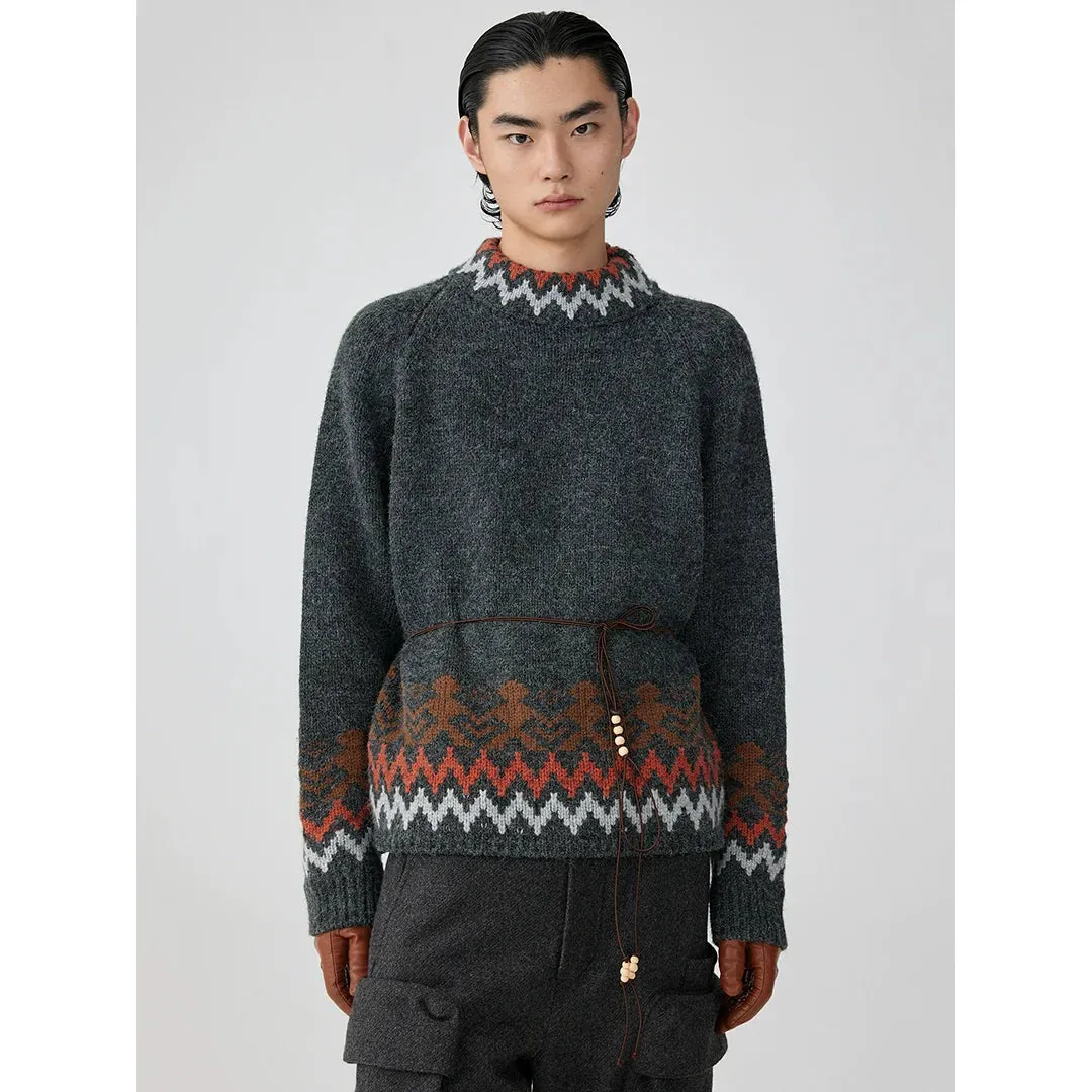 Ethnic Fair Isle Sweater
