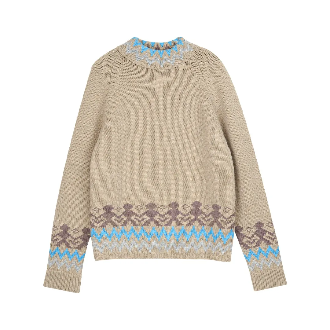 Ethnic Fair Isle Sweater