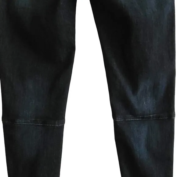 ETIENNE MARCEL Indigo Skinny Raw Hem Crop Jeans Zipper Pockets EM1043 Women's 27