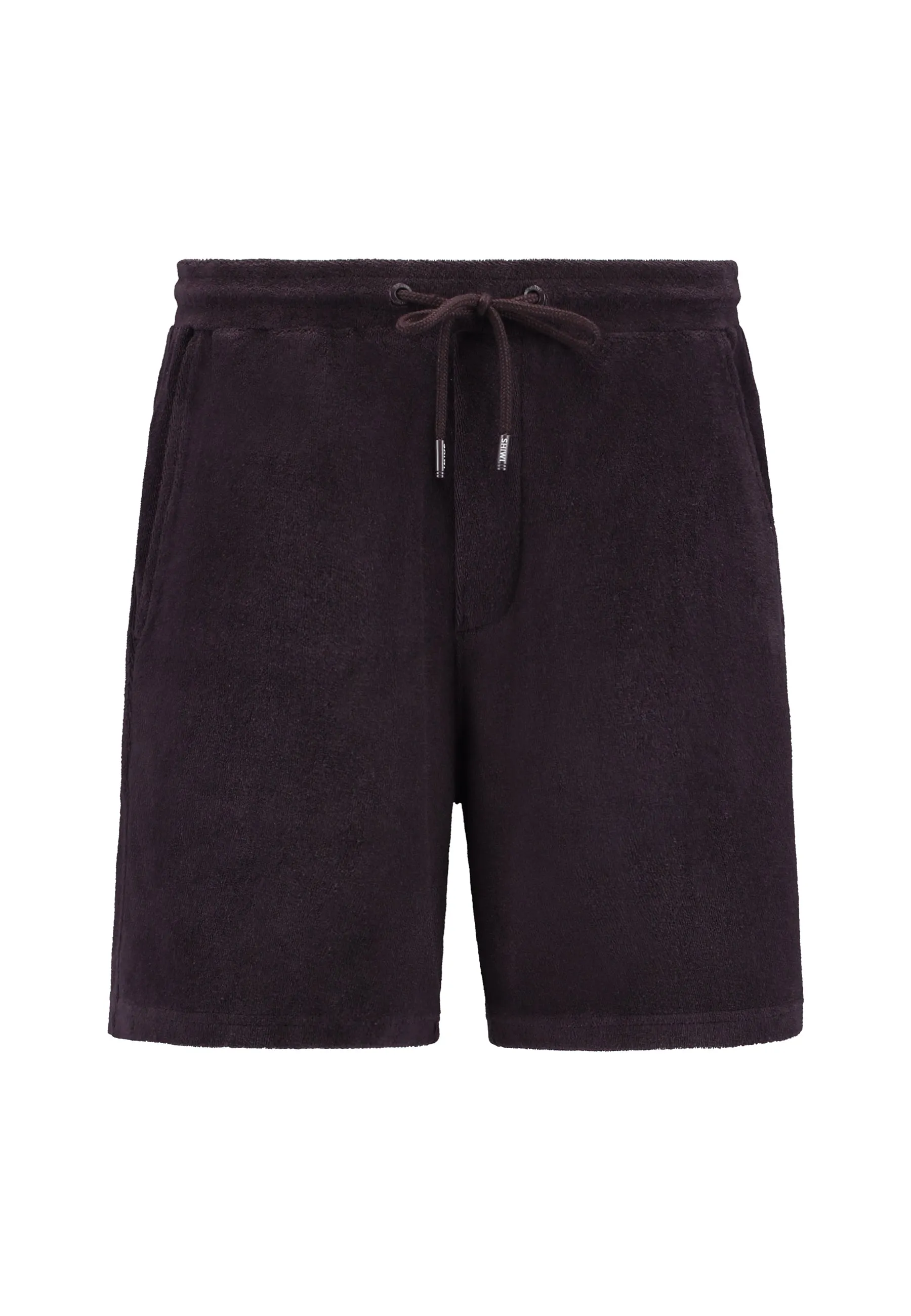 EVAN toweling shorts solid | purple rock