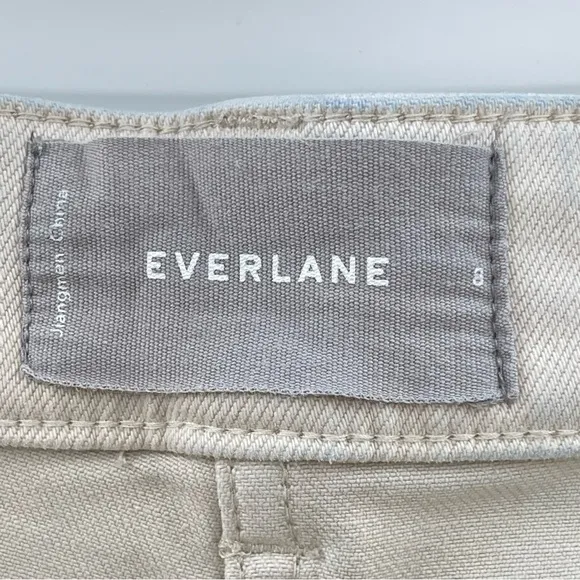 Everlane Wide Leg High Waisted Cropped Casual Quality Denim Jeans Size 8 Boho