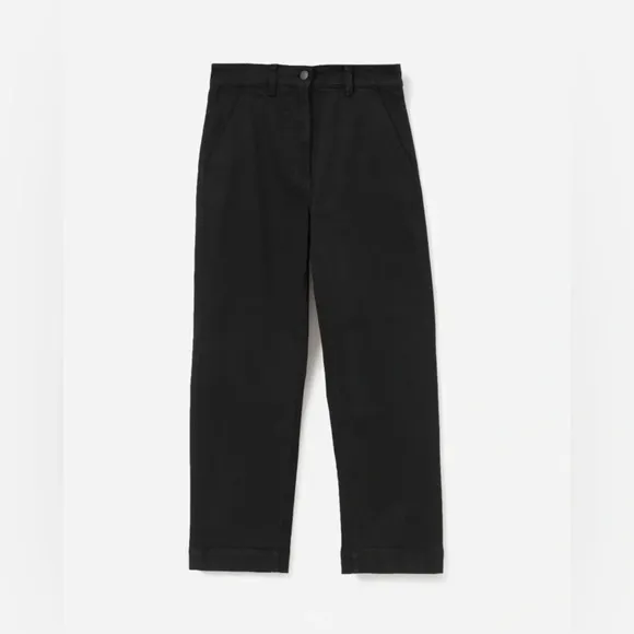 Everlane Women’s The Straight-Leg Crop Jeans in Black Size 8